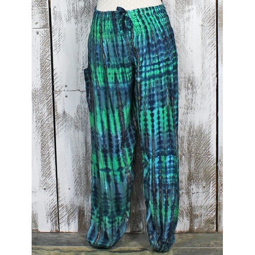 Bali Harem Trousers LS1102 GREEN AND BLUE (Bali Harem Trousers LS1102 GREEN AND BLUE)